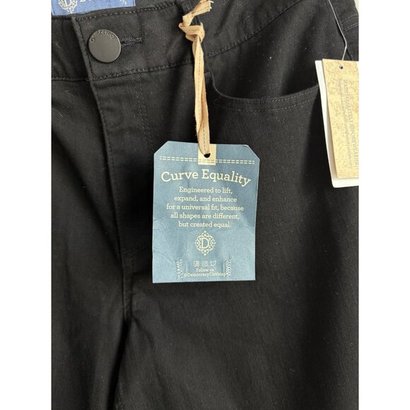 Democracy Women’s AB Solution Itty Bitty Bootcut Jeans Black Size 12 NEW Stretch - Picture 9 of 13
